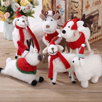  Big cute Christmas wool felt fawn finished decoration decorations Christmas tree decoration doll doll Nordic ins style