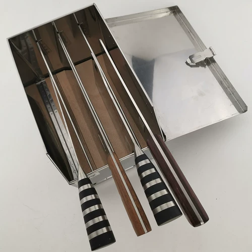 旺利来 Коробка с ножом из нержавеющей стали с покрытым ножом сгущенным кухонным ножом горизонтально расположенные стойку и нож