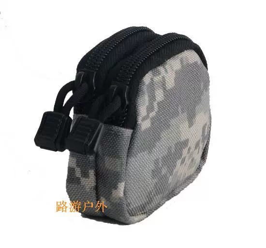 Road Tour A126 Mini Xe Đôi Túi Chìa Khóa Túi Tai Nghe Nhẹ Hơn Thay Đổi Pocket Eo Nylon Vải ví nữ da thật