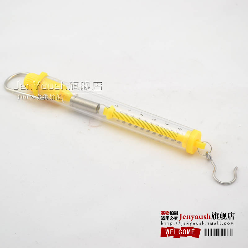 Dynamometer elementary school science secondary school physics experimental equipment mechanics experiment with 5 cattle transparent cylinder dynamometer