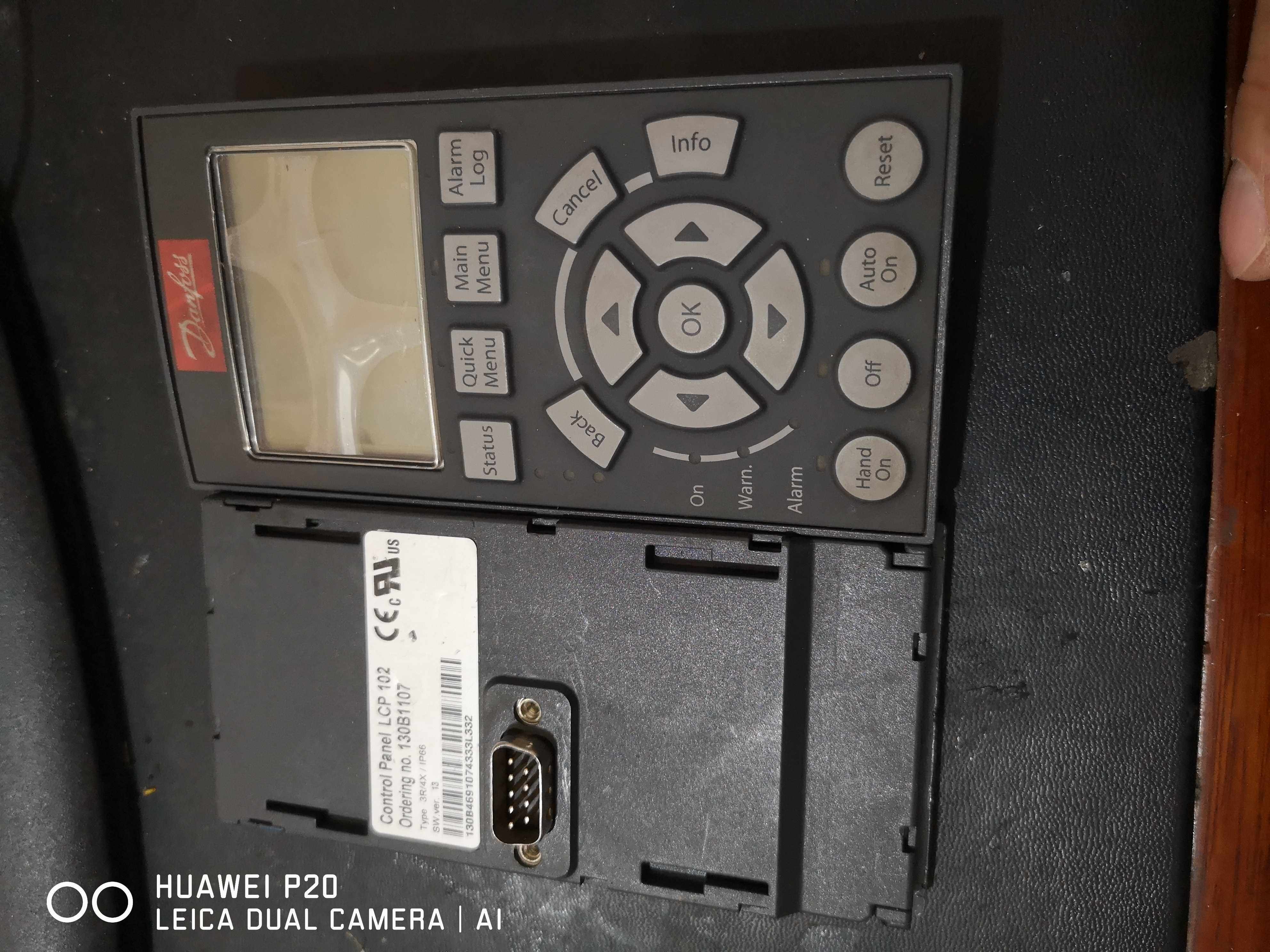 Second-hand original LCP102 Danfoss inverter Chinese display panel 130B1107 for 302 201