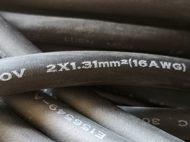  American imported 2 core 1 5 square plug line 3 meters 5 meters 10 meters power tool power cord extension cord soft