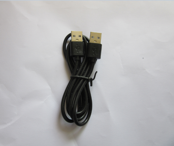 Double head male to male usb2 0 charging cable laptop radiator cable