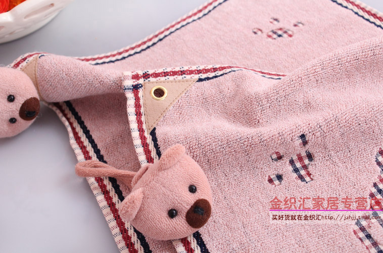 Vàng số bông khăn khăn treo khăn khăn thấm để lau Hàn Quốc dễ thương phim hoạt hình mang khăn tay - Khăn tắm / áo choàng tắm khăn tắm sợi tre cho bé