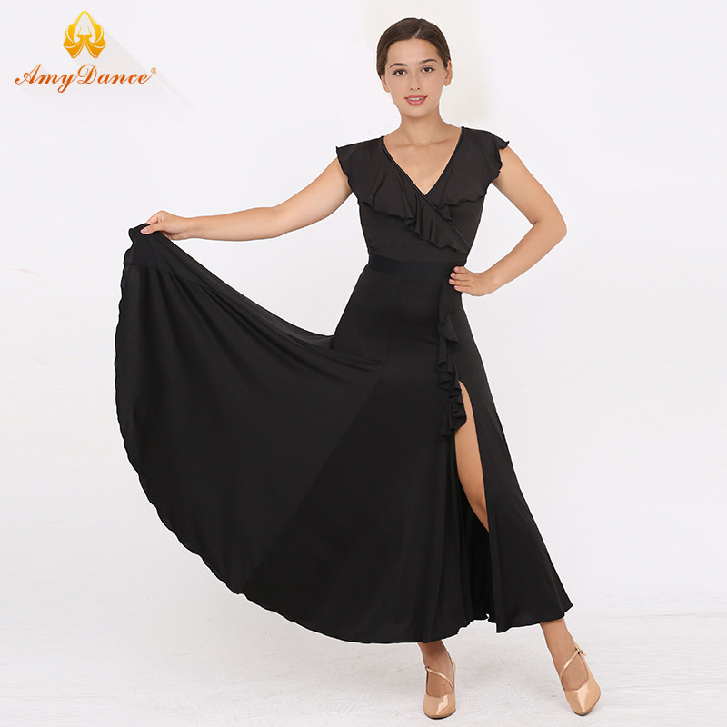 Aimeo dance performance Moden dance performance foreign dress Summer National Peugge Dancing Girl Supper Tango Tango Dance Dress Practice Dress