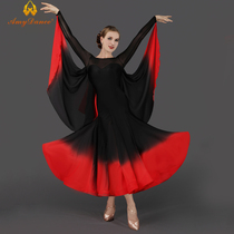 Amy dance dress Ballroom dance jumpsuit large skirt High-end modern dance performance dress Waltz dance dress New dress