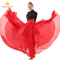 Amy dance dress Ballroom dance skirt Practice dress High waist one-piece Spanish dance skirt Modern dance skirt
