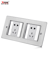 Modern Matsumoto double-jointed double-door floor plug stainless steel hidden waterproof and dustproof floor socket dual five-hole power supply
