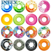 INTEX adult thick swimming ring handle swimming ring snorkeling lifebuoy floating ring multi-provincial