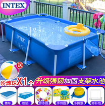 INTEX bracket clip net Swimming Pool childrens paddling pool home adult family pool large fish pool thickened