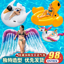 INTEX adult water Mount Flamingo Swimming ring Angel Toy children water float inflatable floating bed