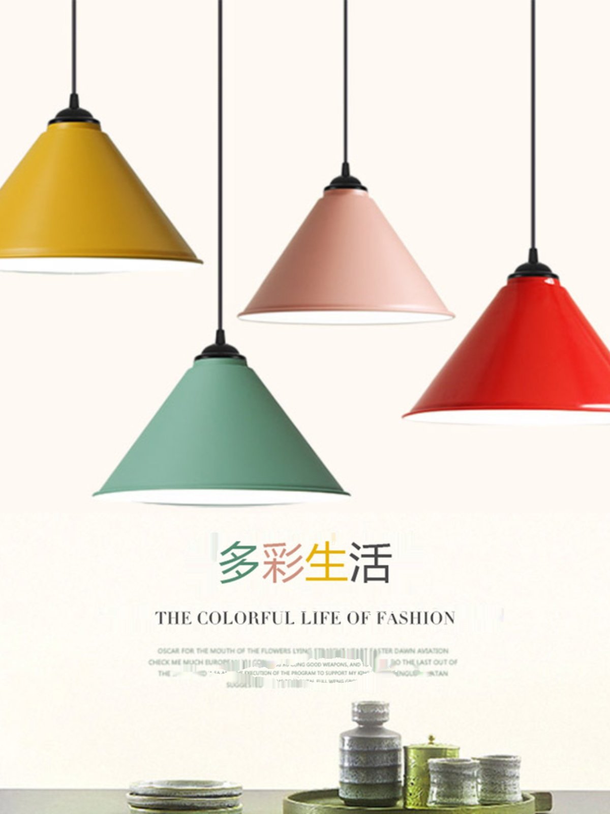 Nordic Modern Minimalist Single-Head Pendant Light Creative and Unique for Office, Barber Shop, Restaurant, Macaron Pendant Lampshade