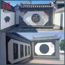 Ancient building brick carvings antique Chinese style screen wall reliefs round courtyard background walls shadow walls custom outdoor peripheral wall decorations