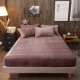 San hô lông cừu giường đơn mảnh flannel nệm bọc Simmons bảo vệ 1,5 m 1,8m cộng với nhung trải giường ga giường chun