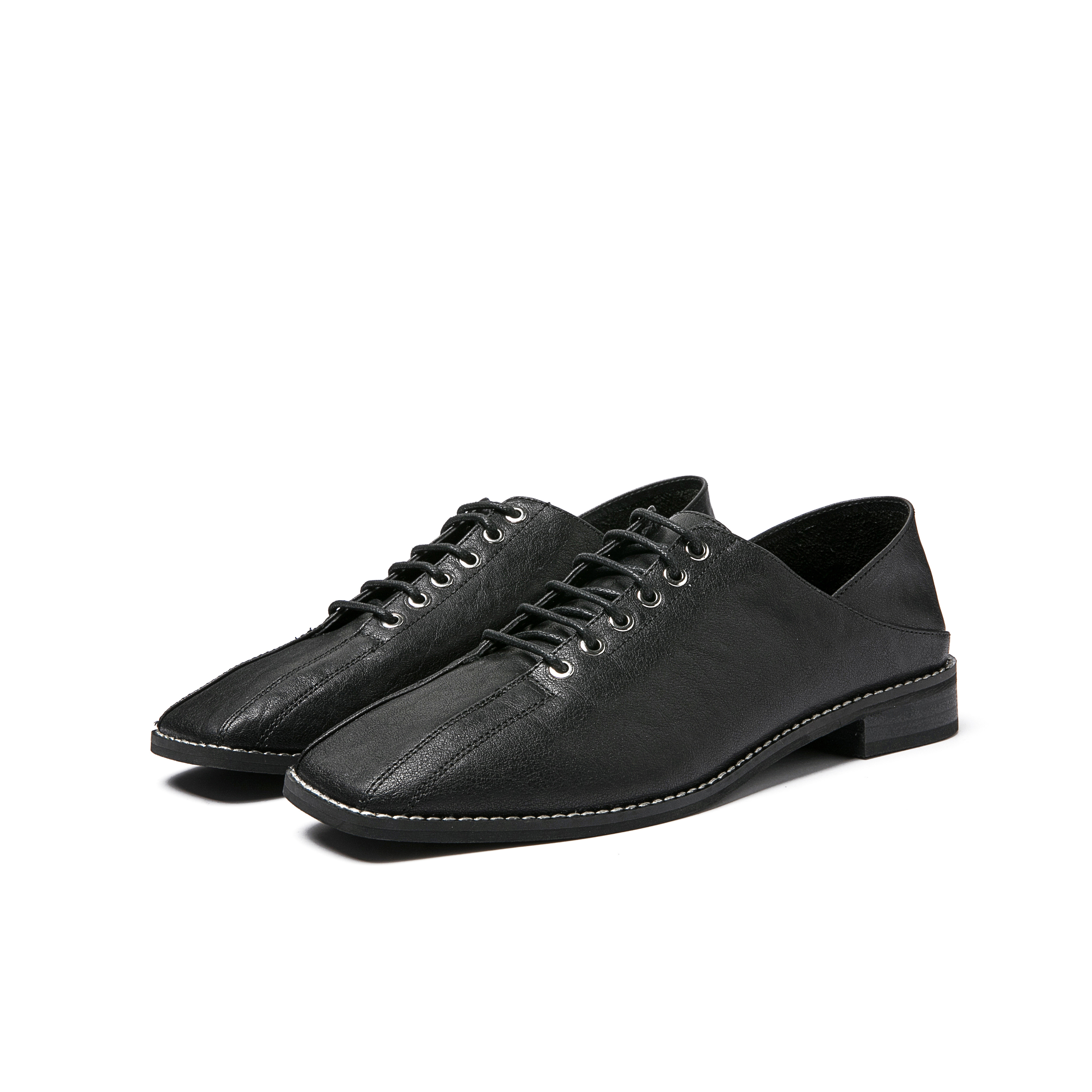 Clearance processing, non-refundable, non-exchangeable, 99 yuan loafer shoes, two wear and one pedal leather all-match lace-up shoes women