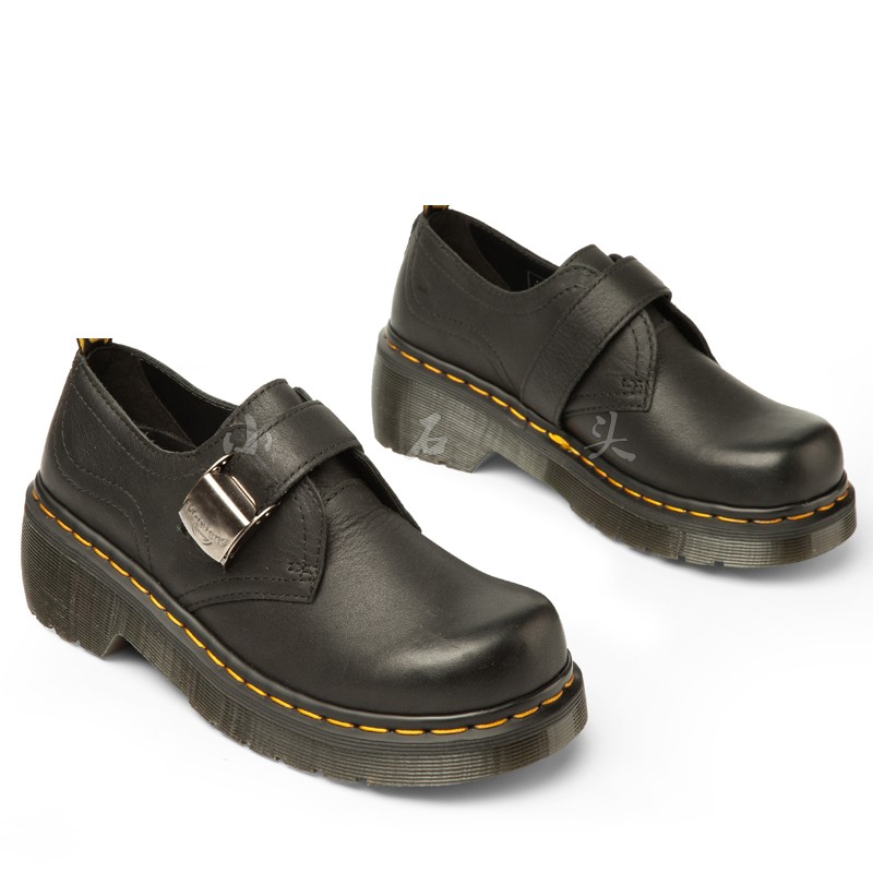 GuleMartens aukley stars Kim Puro with the same Martin shoes Mary Precious with small leather shoes thick sole shoes