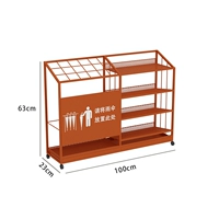 Тип B оранжевый, большой размер 100 см, вмещает 21 длинный зонт и 45 коротких зонтов.