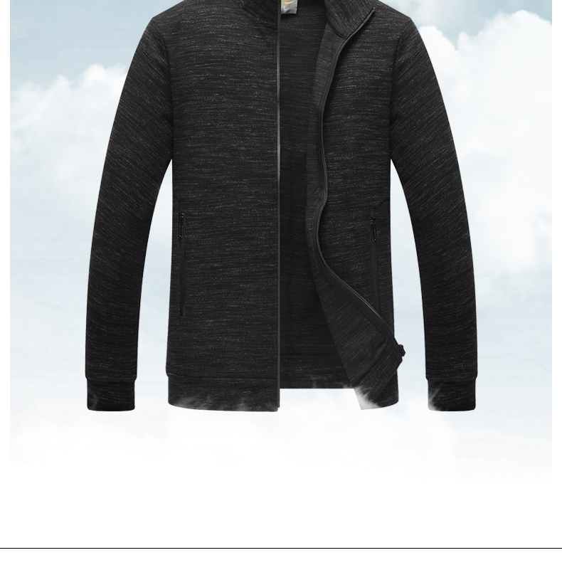 Áo len nam mùa thu đông áo khoác ngoài màu đen trung tính thun trung tính 2017 mới áo hoodie form rộng