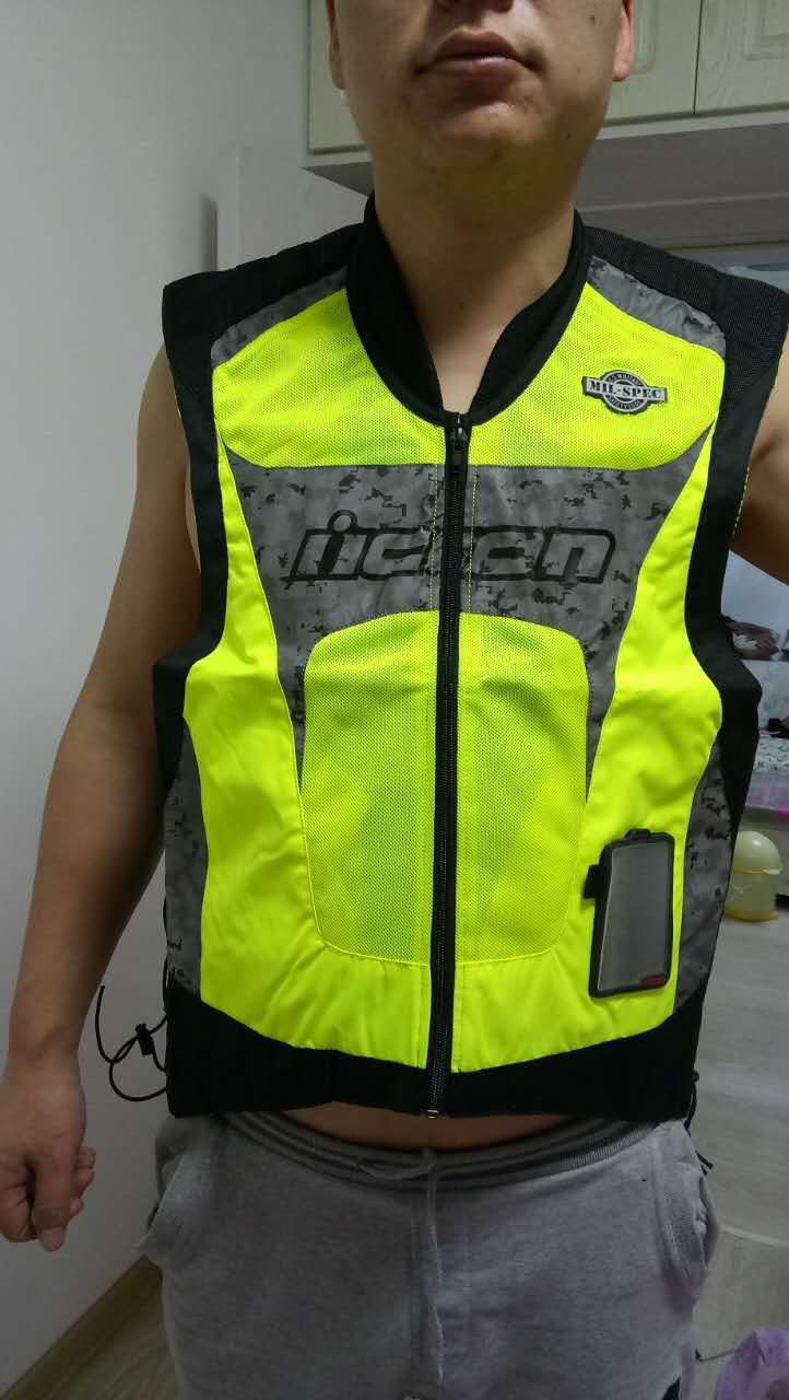 ICON motorcycle riding reflective clothing fluorescent racing suit motorcycle reflective vest vest Harley vest