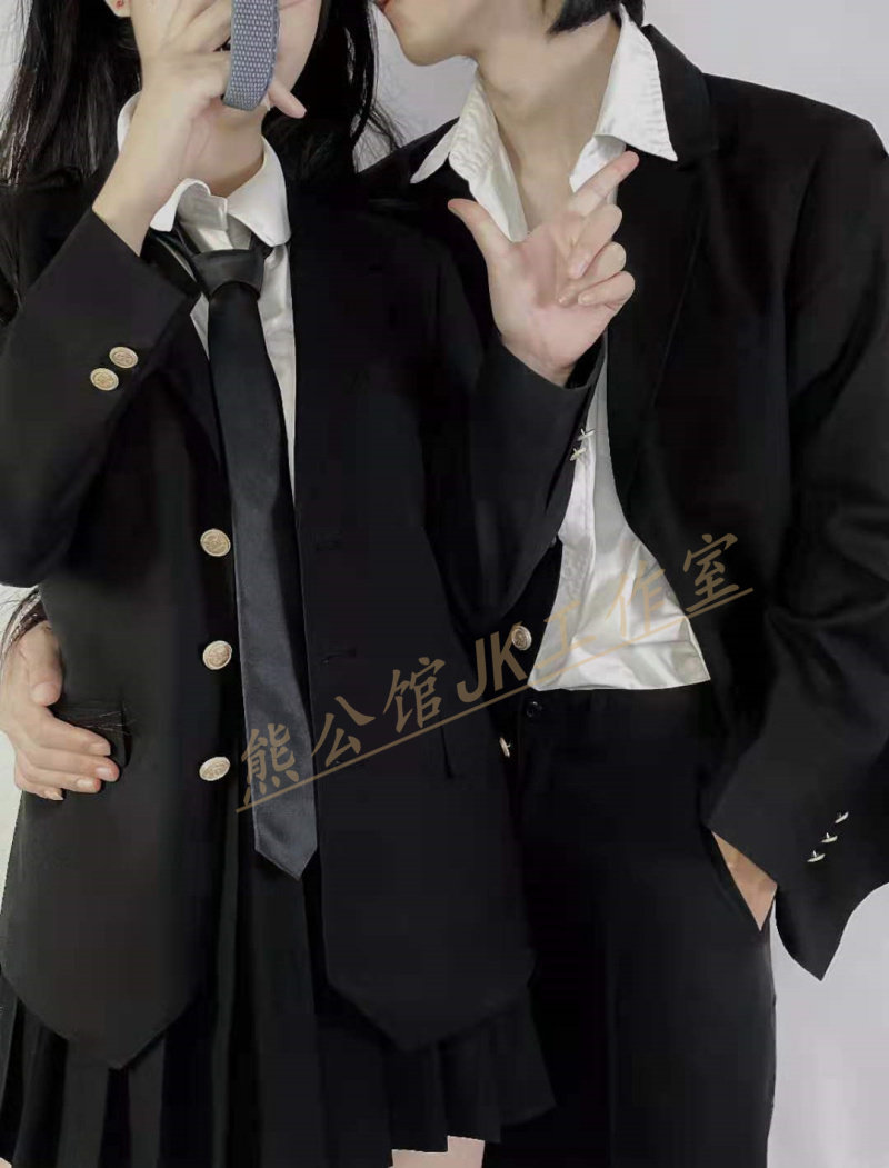 Foundation Genuine Jk Black Suit Jacket Schoolgirl Uniform Lovers' DK Autumn Winter's Faculty Wind