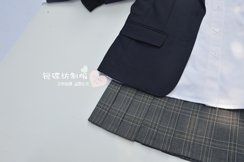 Đồng phục jk chính thống của Nhật Bản phù hợp với phụ nữ váy phù hợp với mùa xuân và mùa thu Đồng phục sinh viên màu xanh Tây Tạng phù hợp với thủy thủ bộ vest nữ