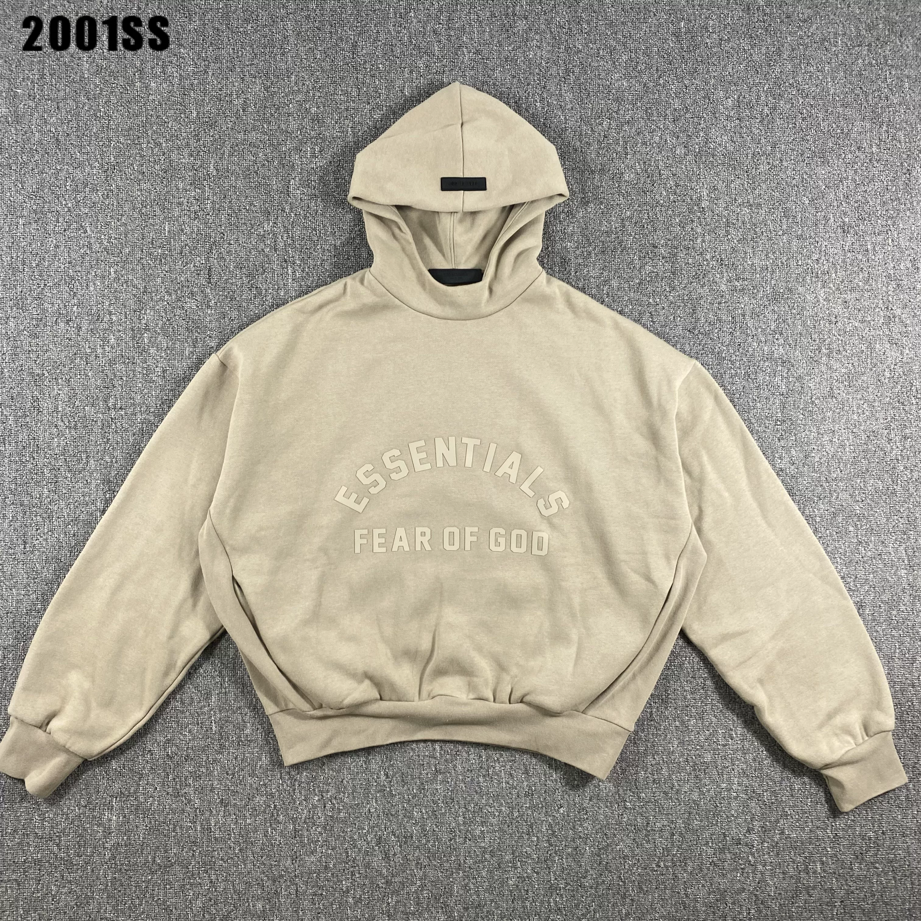 Проверено подлинное Fear of God Fog Essentials 23 Xuanqing черная шляпа толстовки для мужчин и женщин