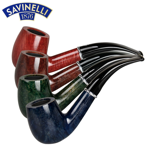 Италия импортирует Savinelli Rainbow P301L Shinkinmuki Tobacco, проводящие мужские подарки с прямой изогнутой световой конопкой