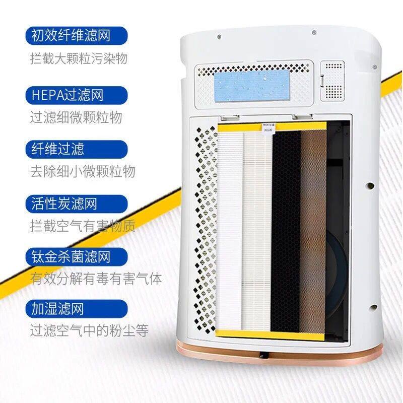 Очиститель воздуха tcl空气净化器家用除甲醛卧室客厅除雾霾pm2.5负离子除烟尘净化机