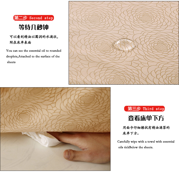 厚 自 淘 厚 Tấm làm đẹp không thấm dầu làm đẹp giường thẩm mỹ viện massage giường đặc biệt với lỗ đầy 3 miếng bộ ga giường cute