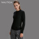 NAUTICA/NAUTICA Black Sail Limited Women's Autumn and Winter Simple Sheep Wool Sweater Round Neck Sweater 04SB99