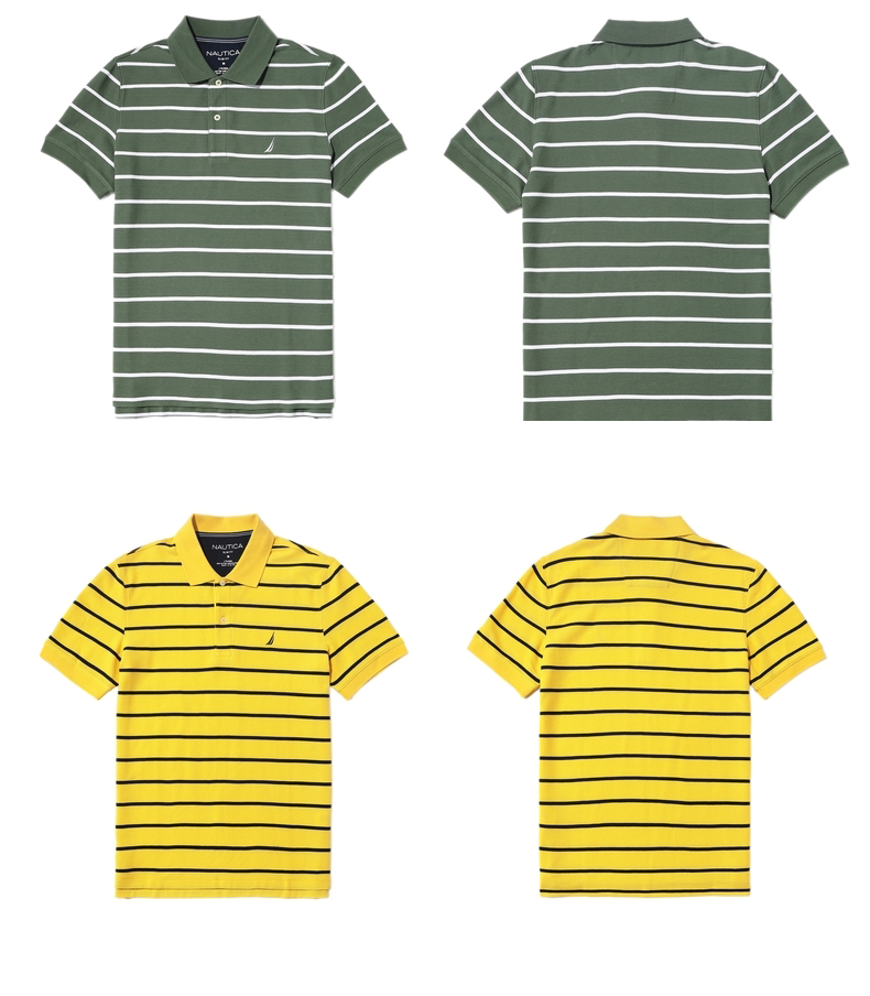 美国 NAUTICA 诺帝卡 男士条纹休闲Polo衫 图5