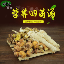 Four fungus soup bamboo fungus tea tree mushroom Agaricus matsutake combination wild soup dry soup soup package ingredients Yunnan specialty