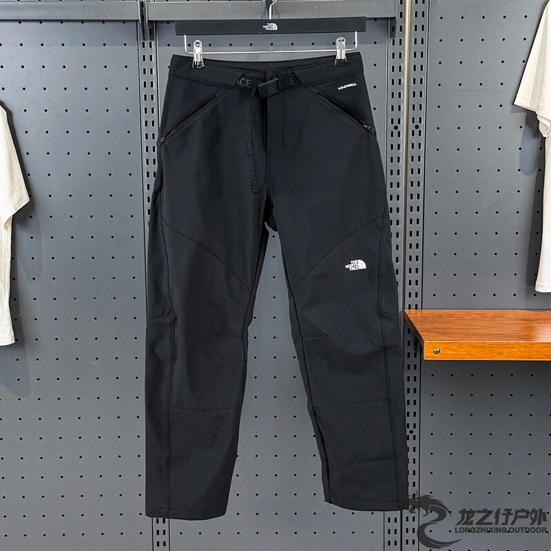 26 Autumn/Winter New Thenorthface Outdoor Women's Fleece-Lined Comfortable Warm Windproof Casual Long Pants 8Kgt