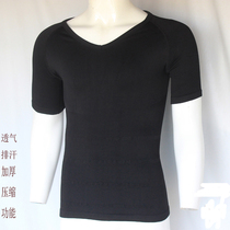 Sports tights short-sleeved T-shirt mens white Black stretch quick-drying clothes Basketball fitness clothes breathable running