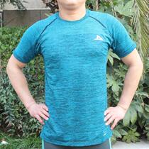 Summer sports tight elastic short-sleeved mens large size European code fat weight loss training suit quick-drying air-permeable foreign trade