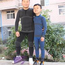 Childrens sports tights Mens big and middle childrens basketball base stretch pants suit Roller skating football training suit Women