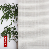 Thousands of custom Ramie Chinese curtain Tea Room retro Zen shading roller curtain partition screen decoration door curtain