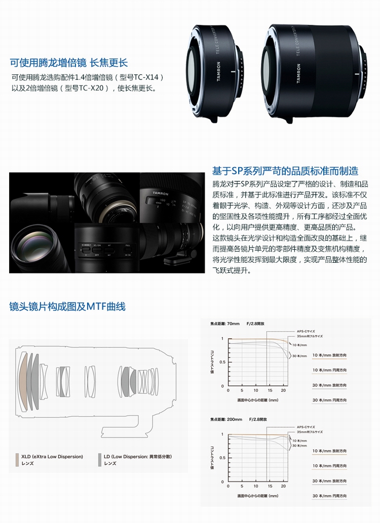 Gói quà tặng miễn phí trả góp 6 giai đoạn Tamron SP 70-200mm F / 2.8 Di VC USD G2 ống kính tele chống rung phong cảnh ống kính Canon Canon 70-200 F2.8