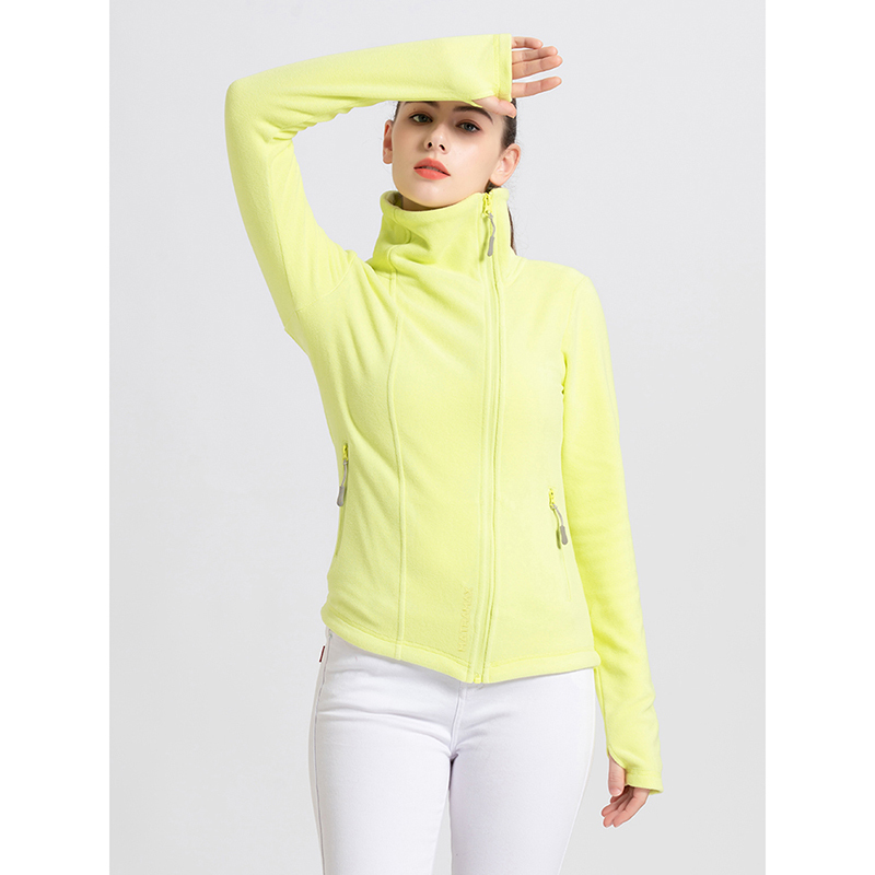 Fleece Jacket for Women, Polar Fleece Sweatshirt, Cardigan, Fleece-Lined, Warm, Autumn and Winter, Outdoor, Windproof, Slim Fit, Outdoor