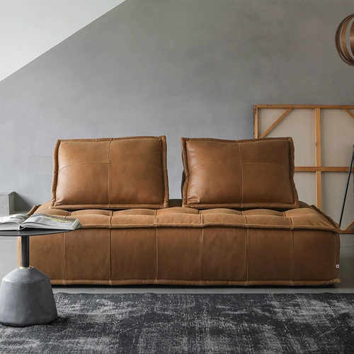 Оригинальные азиадесы северная экспрессия среднего ретро-стиля/пидмонт кожаный диван комбинированный модуль тофу блоки тофу