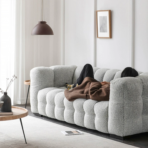 Северные выражения/боба зефирно -тканевый диван/Азиад оригинальный антикварный простые бархатные бархатные серого