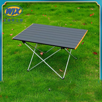 Folding table and chair Portable camper car home portable multi-function lightweight all aluminum alloy outdoor folding table
