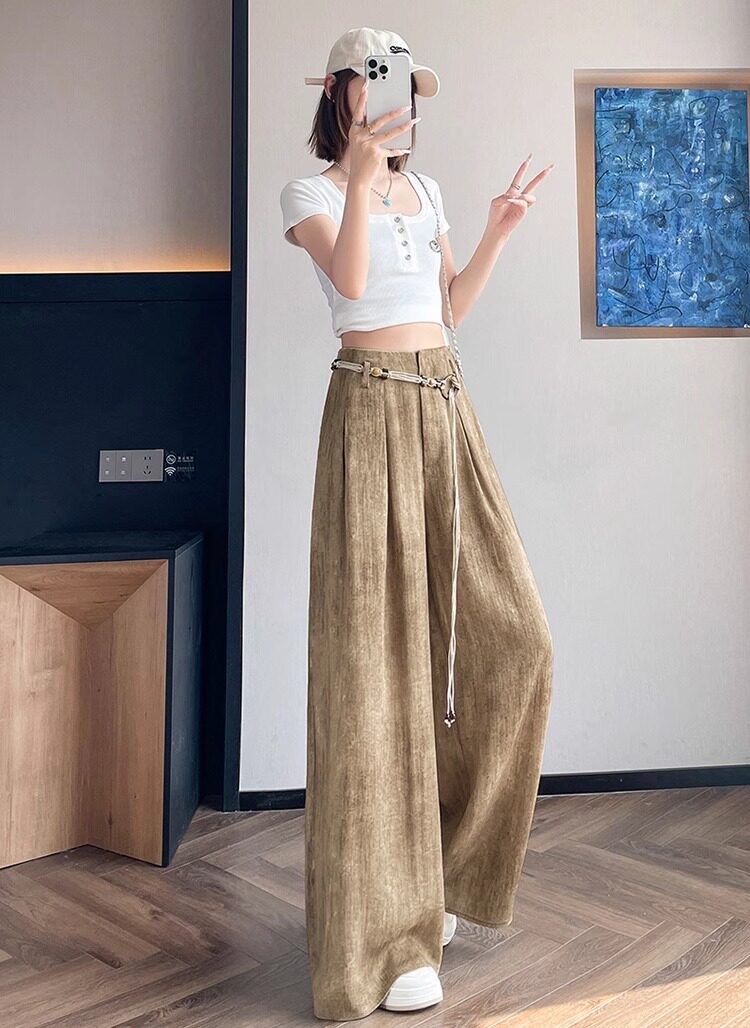 Китайцы одежда наборы 青溪燕君宋汉服夏季扎染刺绣上衣山本裙裤阔腿宋裤禅意新中式套装