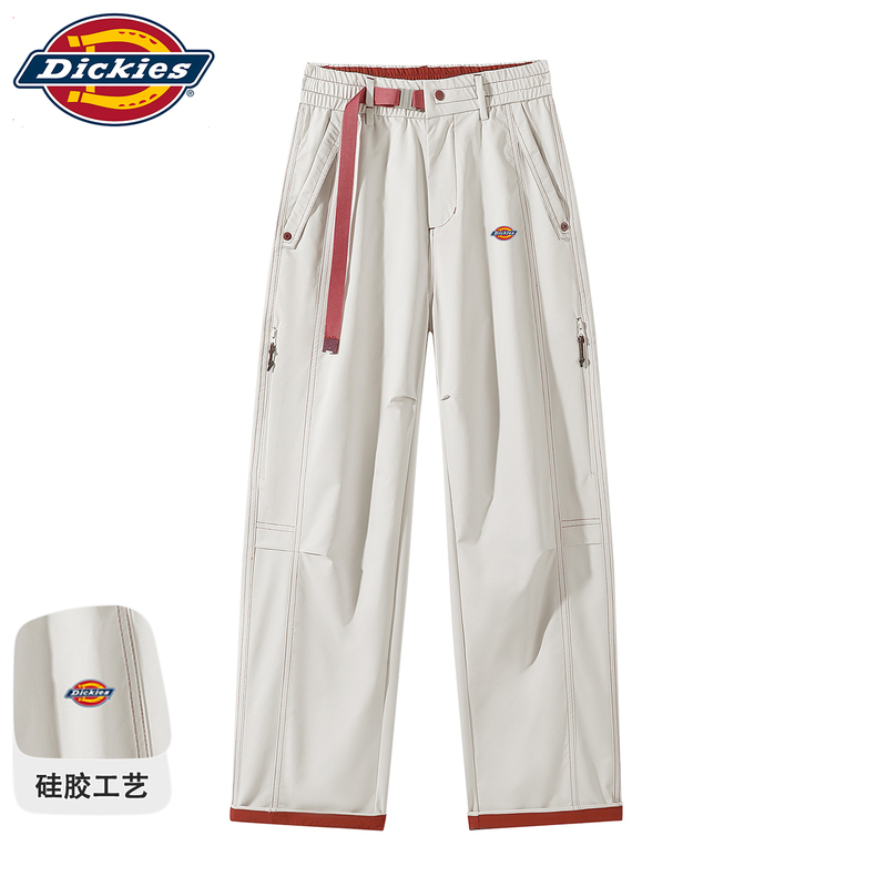 Dickies Official American-Style Summer Work Pants, Wide-Leg Drape Casual Pants, Men's Loose Straight-Leg Long Pants