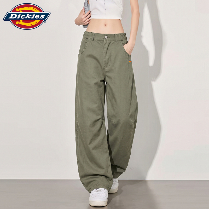 Dickies Official Authentic American-Style Summer Straight-Leg Pants Solid Color Sports Casual Pants Women's Loose Long Pants Trendy