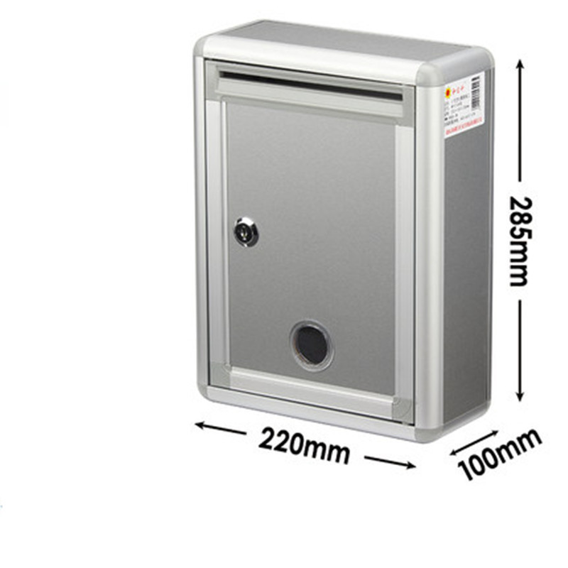Front cast blank small suggestion box Aluminum alloy suggestion box Wall-mounted letter report box Suggestion box Complaint letter box