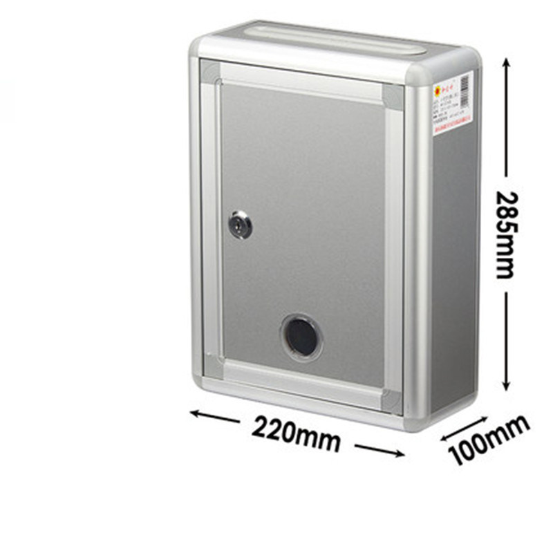 Blank small suggestion box aluminum alloy suggestion box wall-mounted letter box wall-mounted suggestion box complaint letter box