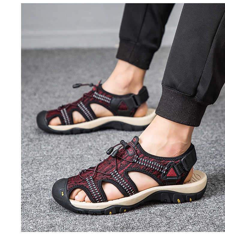 Dép xỏ ngón nam 2019 xu hướng giới trẻ mới hè hè Giày chống trượt hoang dã - Sandal giày adidas nam