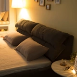 Простая и современная тканевая кровать 1,8 метра небольшая квартира, разборка и вымытая двойная главная коробка спальни, коробка мягкая кровать H1310