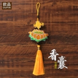 Фестиваль фестиваля Dragon Festival Arragant Sag Sachets с вышивкой Lotus Car Bunker Bunce Bag Сумка лотос автомобильная ювелирная ювелира